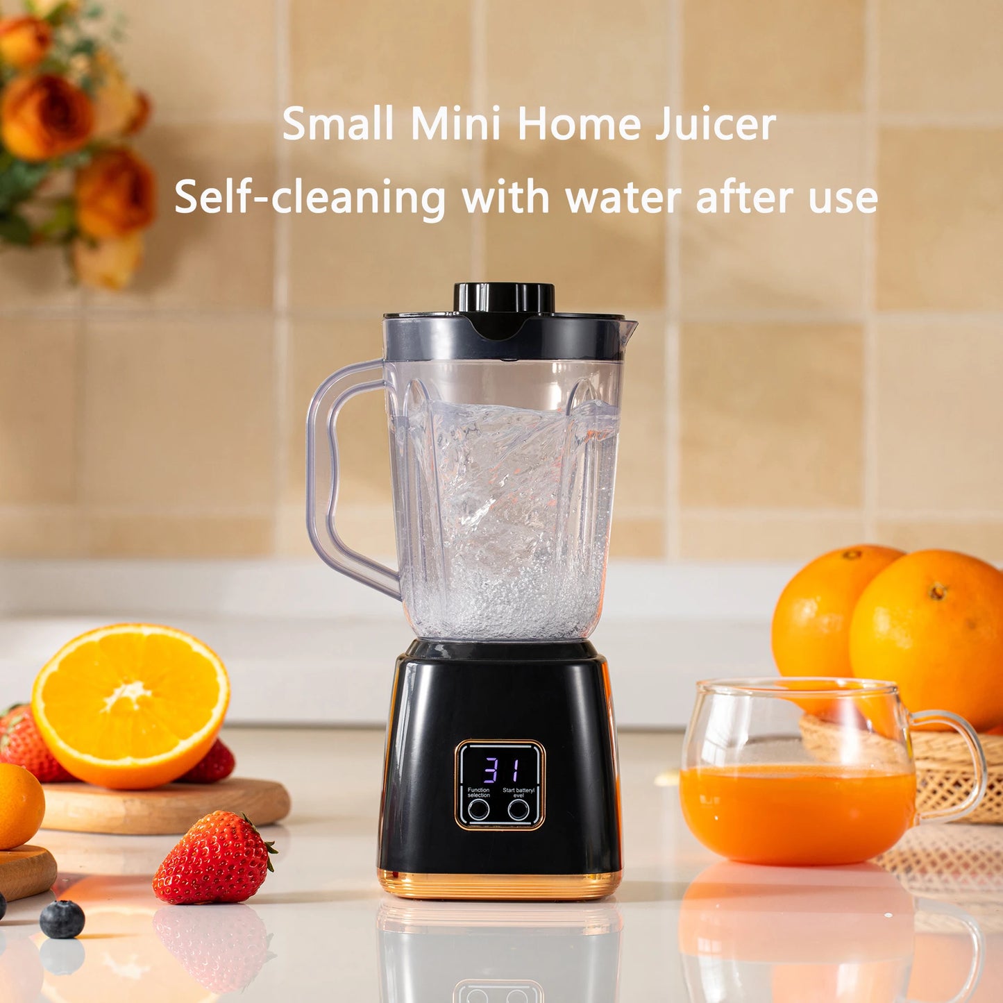 Small Household Fruit Juicer, Used for Making Smoothies and Milkshakes, Providing Instant Nutrition