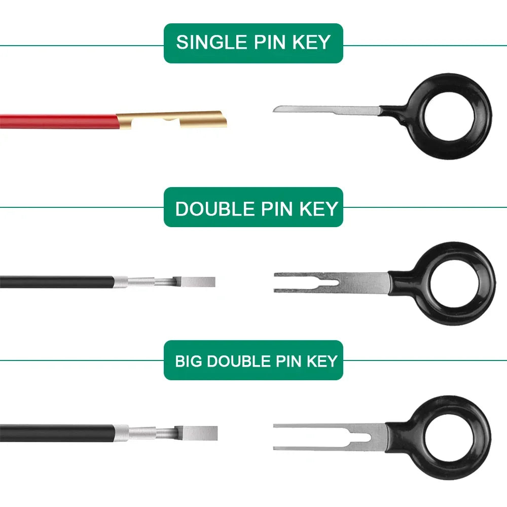 Automotive Terminal Removal Tool Electrical Wiring Crimp Connector Puller Release Pin Extractor Kit for Car Plug Repair Tools