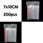 100/200/300pcs Small Zip Lock Plastic Bag Reclosable Transparent Bag Shoe Bag Vacuum Bag Poly Clear Bags Thickness 0.05mm