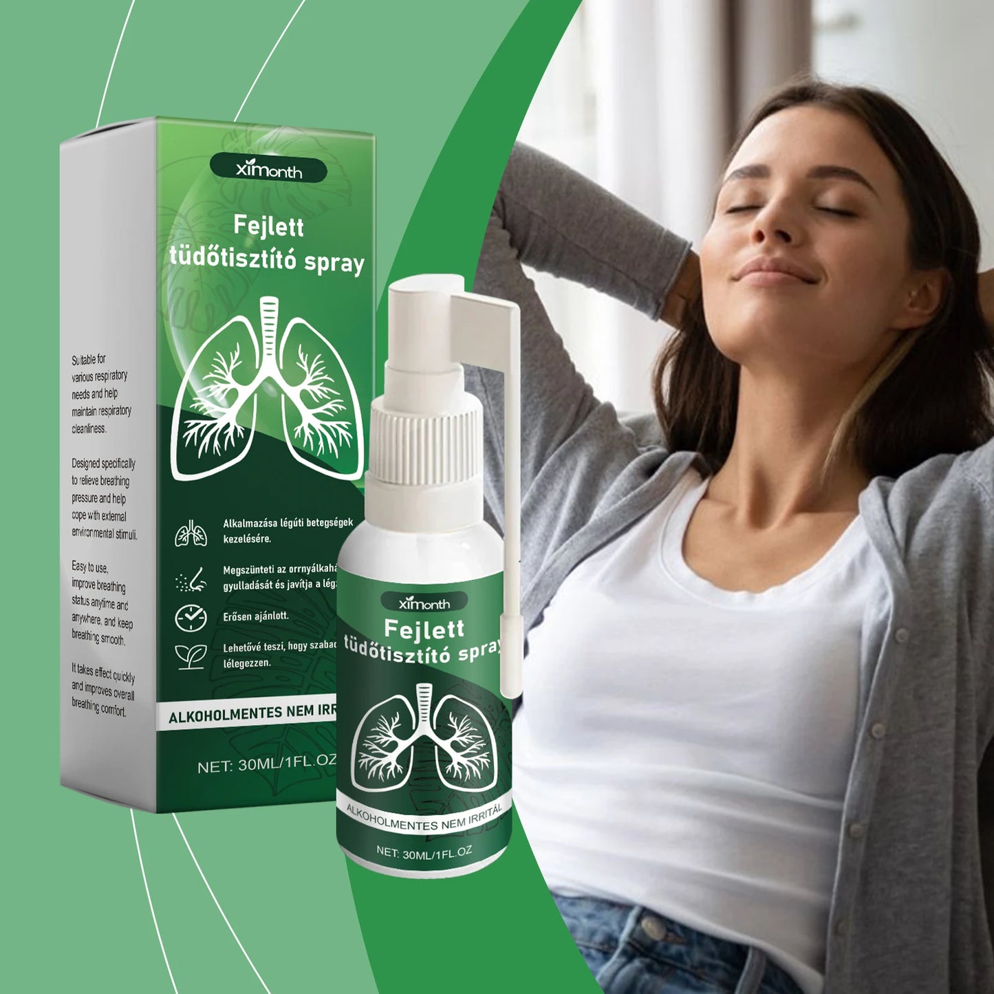 New Herbal Lung Cleanse Mist – Powerful Lung Support, Cleanse & Breathe – Herbal Mist Health Care Herbal Lung Cleanse Spray 30ml