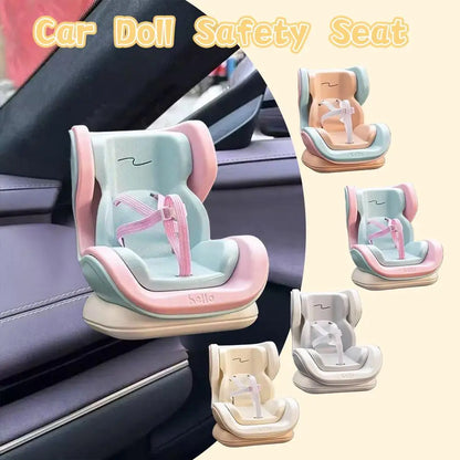 Dolls Accessories For Labubu Mini Plush Car Seat Safety Seat with Car Air Vent Ornament Car Decoration