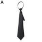 Ties Preppy Style Men Women Black Necktie  Retro Solid Silky Narrow Neck Tie Slim Smooth Wedding Graduation Decoration