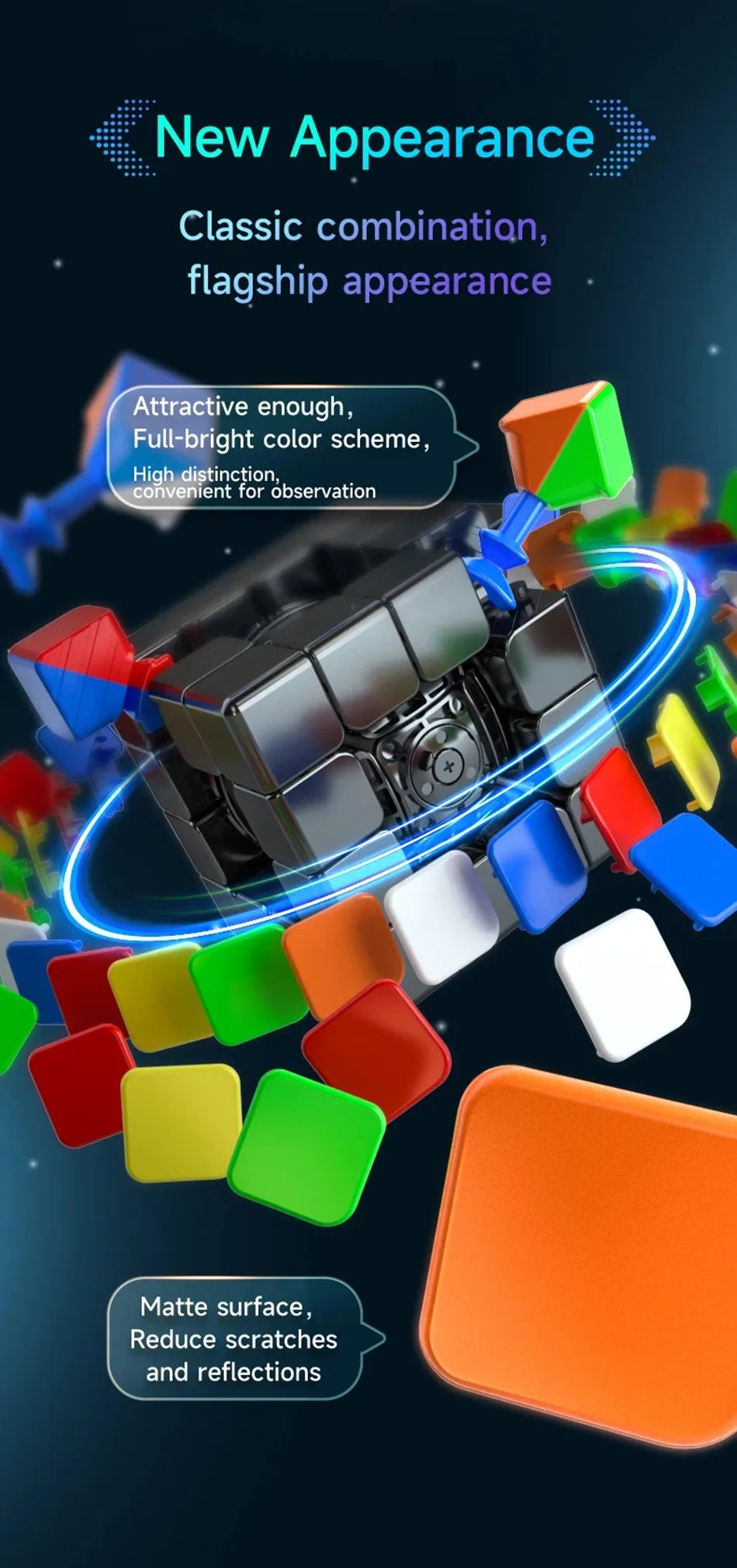 QiYi M Pro Series 2x2 3x3 4x4 Pyramid Magnetic Magic Cube Professional Speed Cubes Education Puzzle  Cubo Magico Toys Gifts