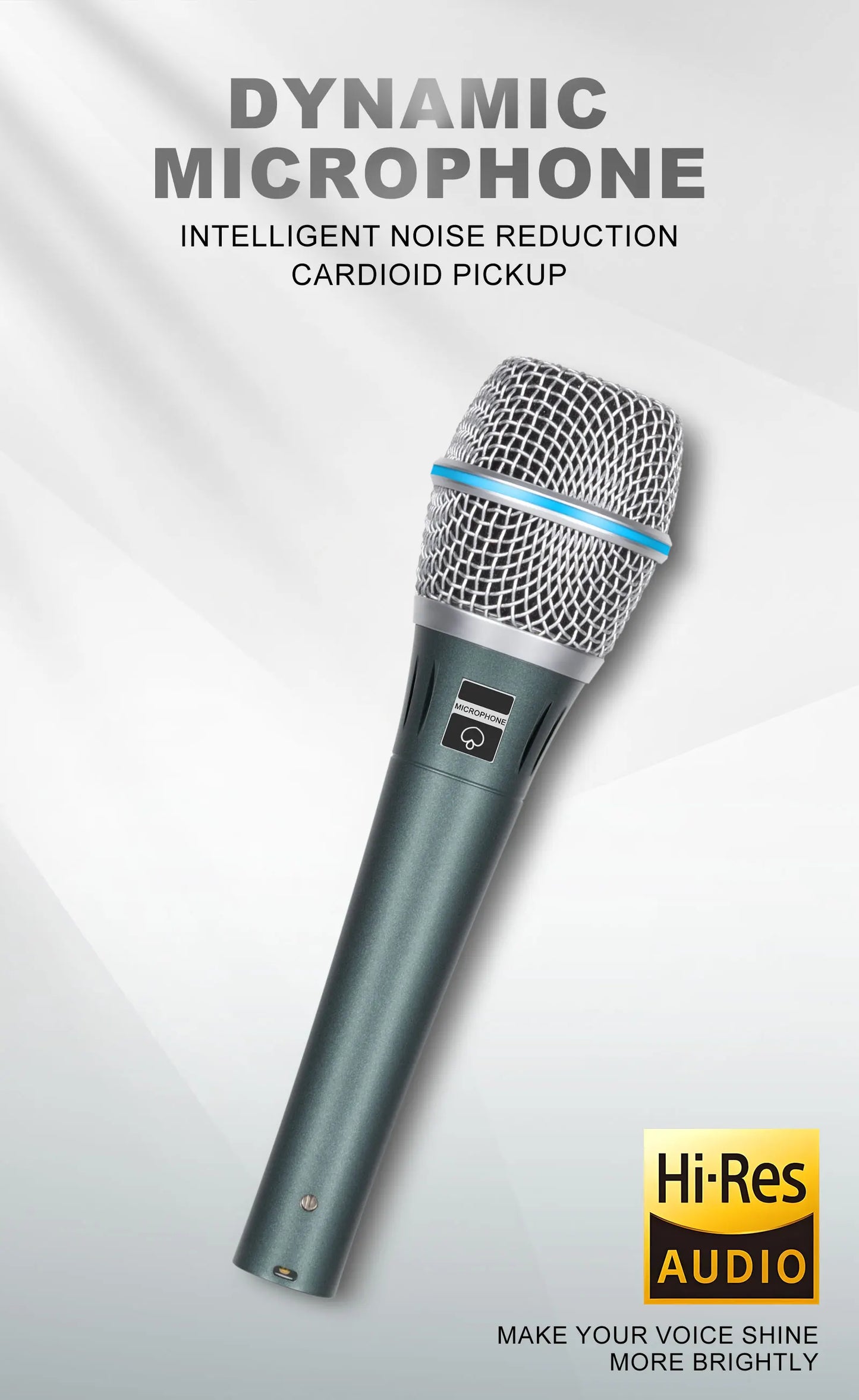 BT87 Wired Dynamic Microphone, Special Pickup Microphone For Musical Instruments, Vocal Recording Microphone