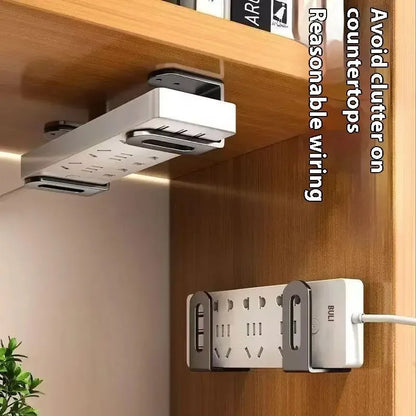 Uchwyt ścienny na router i dekoder z regulowanym wspornikiem, wielofunkcyjna półka do zarządzania kablami do przechowywania urządzeń WiFi