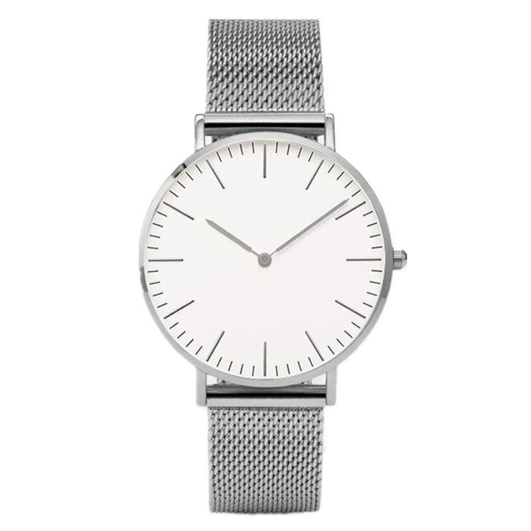 Ultra-thin Fashion Watch Women Luxury Metal Mesh Belt Ladies Quartz Wristwatches Minimalist Elegant Woman Watches reloj mujer