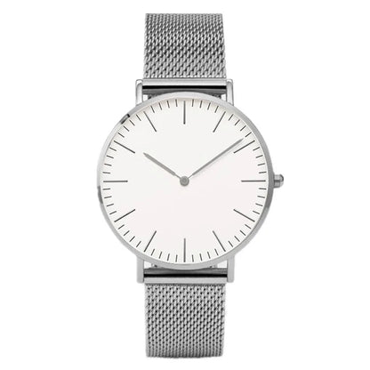 Ultra-thin Fashion Watch Women Luxury Metal Mesh Belt Ladies Quartz Wristwatches Minimalist Elegant Woman Watches reloj mujer