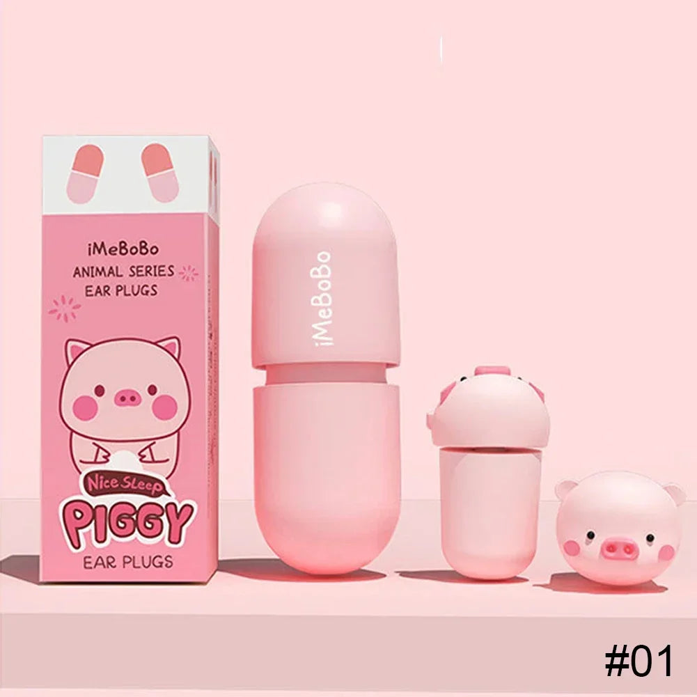 Cartoon Earplugs Soundproof Sleeping Ear Plugs Noise Reduction Ear Plug Special Mute Soft Slow Rebound Anti Snore Ear Protector