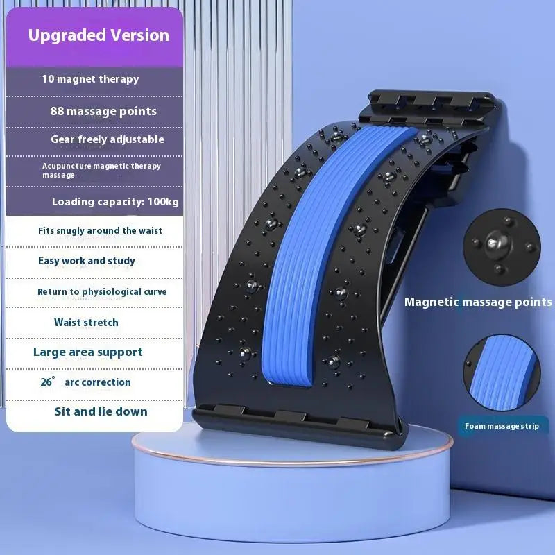 Device Stretch Lumbar Spine Relieve Nerve Compression Magnetic Massage Lumbar Vertebrae Back Corrector 1PC Lumbar Back Soothing