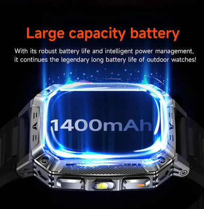 2026New GPS Smart Watch AMOLED 1400Mah Waterproof Fitness tracking Bluetooth Call Professional Sports Smartwatch For Men Women