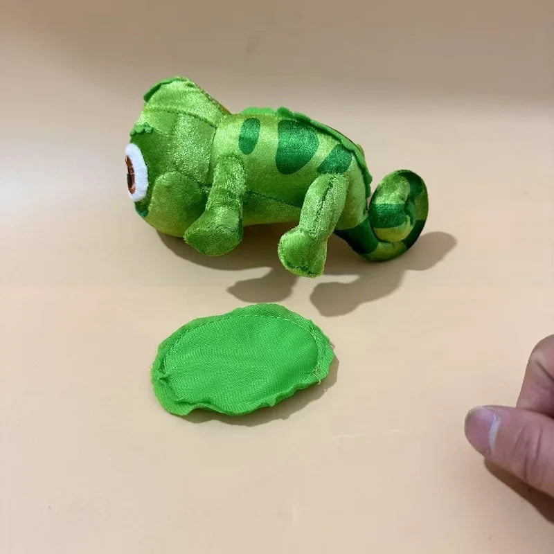 Cute Chameleon Plush Dolls Sit on Shoulders Plush Toys Stuffed Creative Lizard Doll Clothing Accessories for Kid Birthday Gift