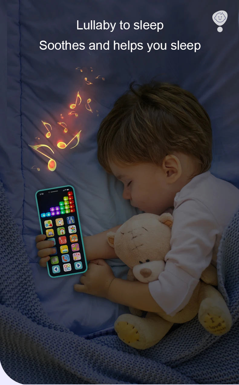 Children's Early Education Multimedia Tablet Color Screen USB Rechargeable Educational Toy with Music Features for Kids Learning