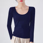 MRMT 2026 Brand New Women's T-shirt Slim Pure Cotton 95% Women T-shirt Long-sleeved for Female Thin White Tops Woman Tees Shirt