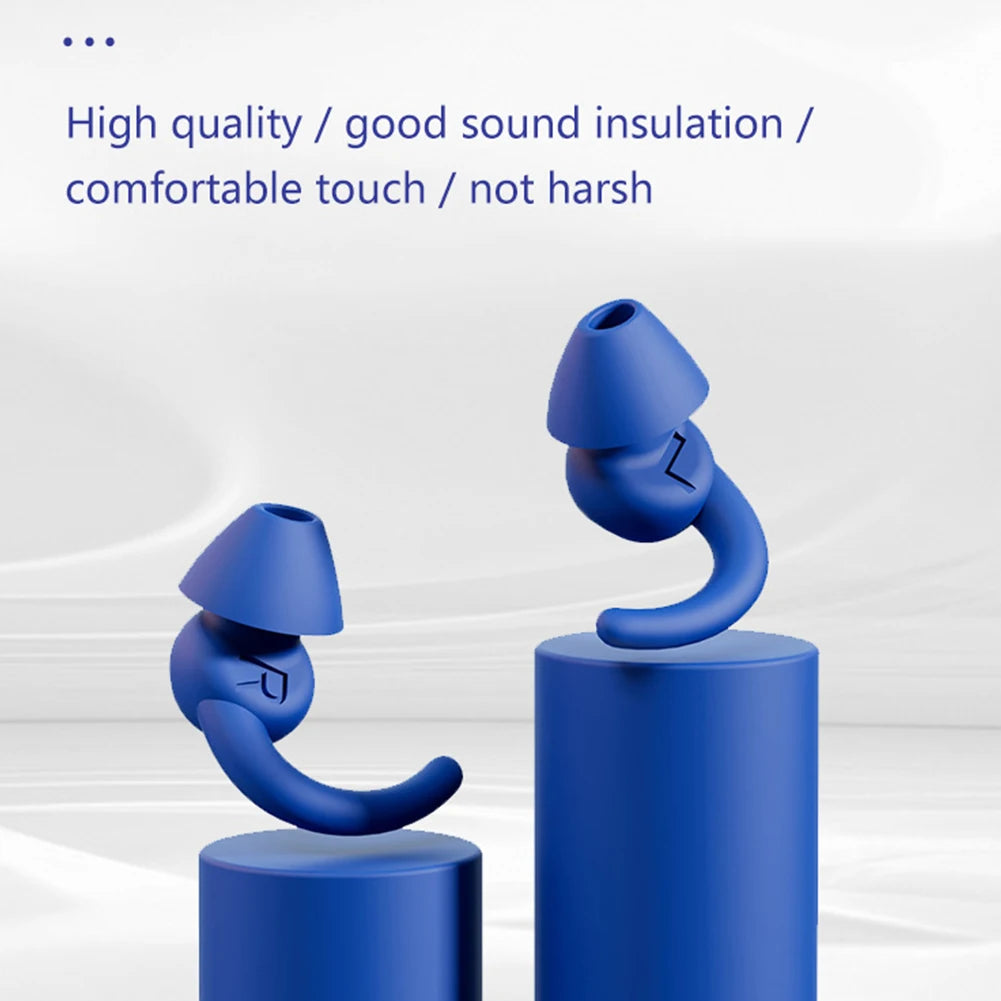 Soft Silicone Sleeping Ear Plugs Sound Insulation Ear Protection Earplugs Anti-Noise Plugs for Travel Silicone Noise Reduction