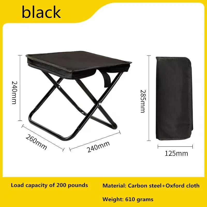 Portable Ultra Light Folding Chair Multifunctional Outdoor Camping Chair For Picnic Fishing Travel Stool Seat Accessories