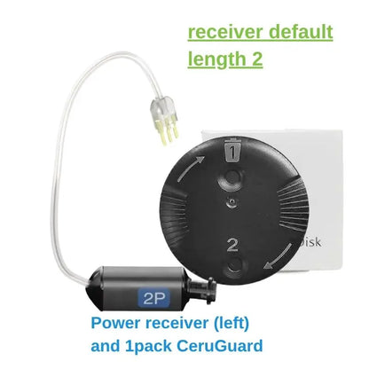 Phonak Unitron Size 2 Receiver + 1pack CeruGuard Wax Guard RIC Hearing Aid SDS 4.0 Replacement Receiver Standard Power RIC Wire