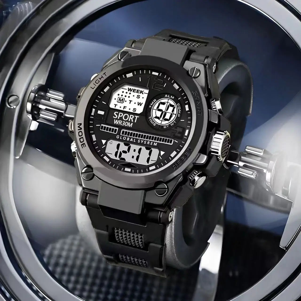 Trendy men's multifunctional sports student electronic watch is the best choice for gift giving