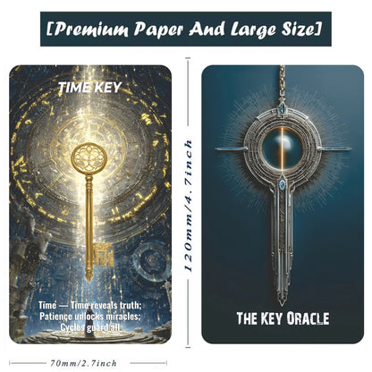The Key Oracle Card Deck for Beginners, Oracle Card Tarot Set for Clarity, Choice,Life Direction, Fortune Telling Cards for Love