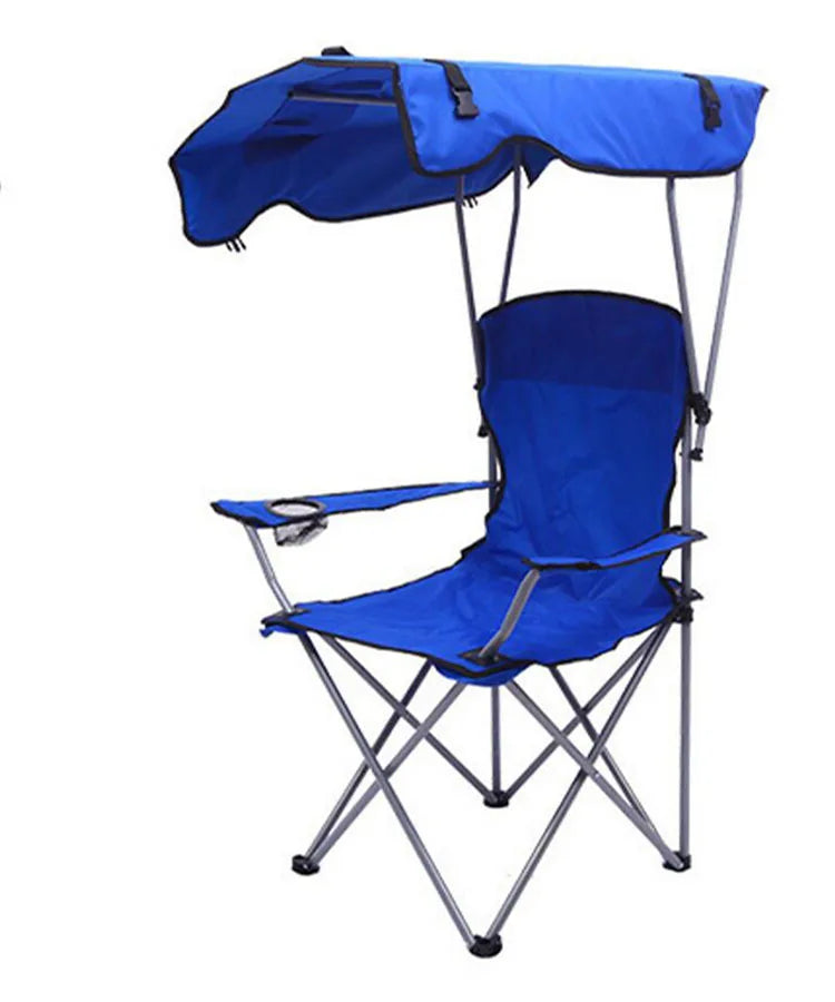 Stylish and Practical Beach Chair with Umbrella and Cooler Bag, Suitable for Picnics and Outdoor Activities