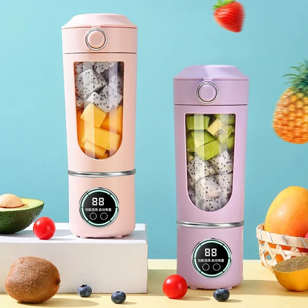Stainless Steel Electric Blenders 700ml Juice Maker Blender 12 Leaves Strong BPA-free Smoothies/Ice Fruits/Nuts Blender Bottle