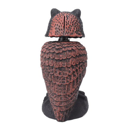 Owl Decoy to Scare Birds Owl Decoy Plastic Shake Head Owl Decoy To Scare Birds Away Scarecrow Fake Owl Outdoor Garden Decoration
