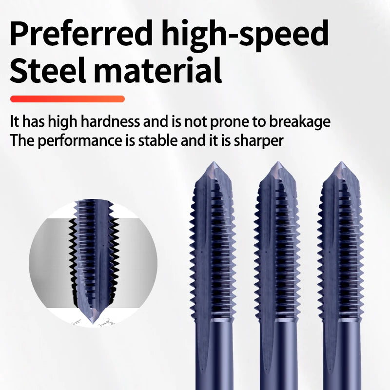 BOSS TAPS HSSE M35 M42 DIN 371 376 Standard Spiral Fluted Tap Pointed Roll Forming M2.5 M3 M4 M5 M6 M8 Machine Screw Thread Taps