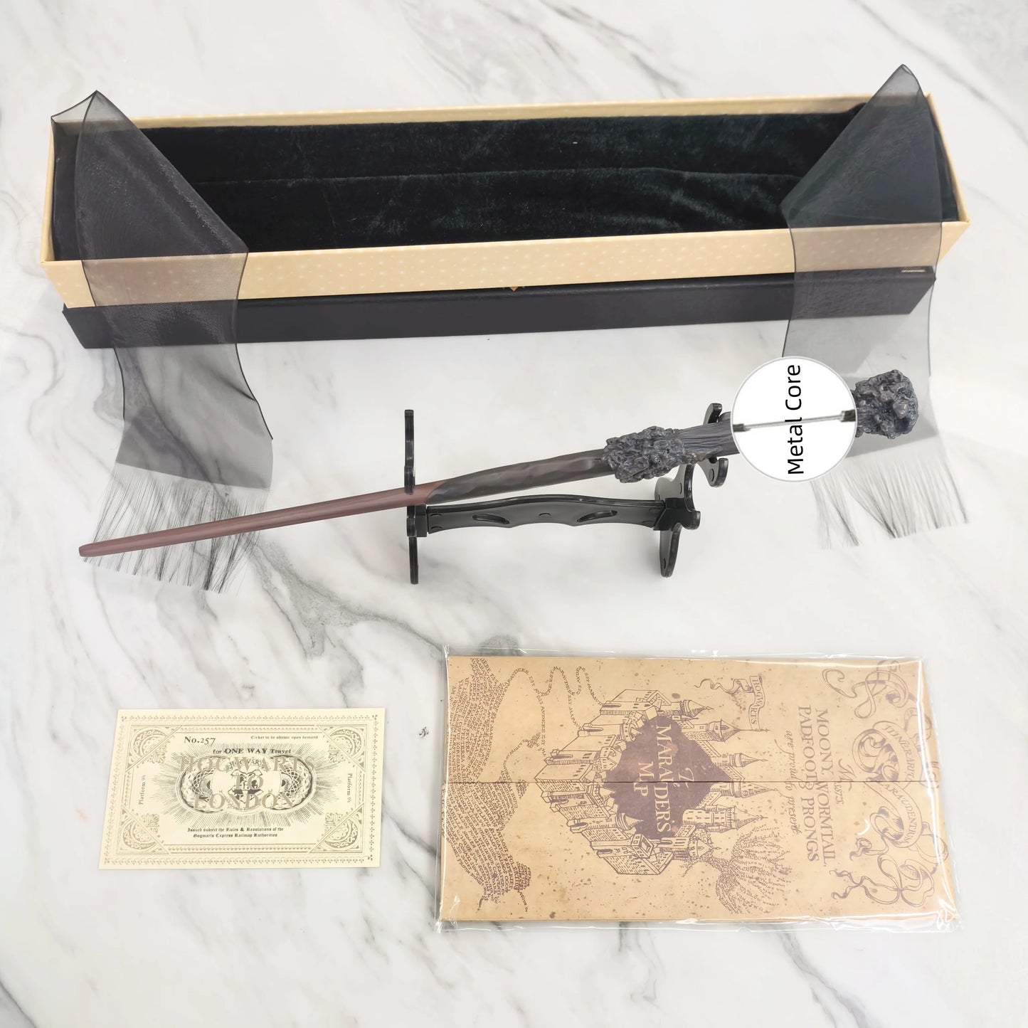Gift Box Set Anime Cosplay Magic Wand With Box Children Decoration Toy Accessories For Kids Bacchetta Magic Stick