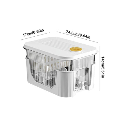 5L Cold Kettle with Faucet & Bracket Refrigerator Juice Pitcher Cold Water Pitcher for Party Refrigerator Drink Juice Iced Tea