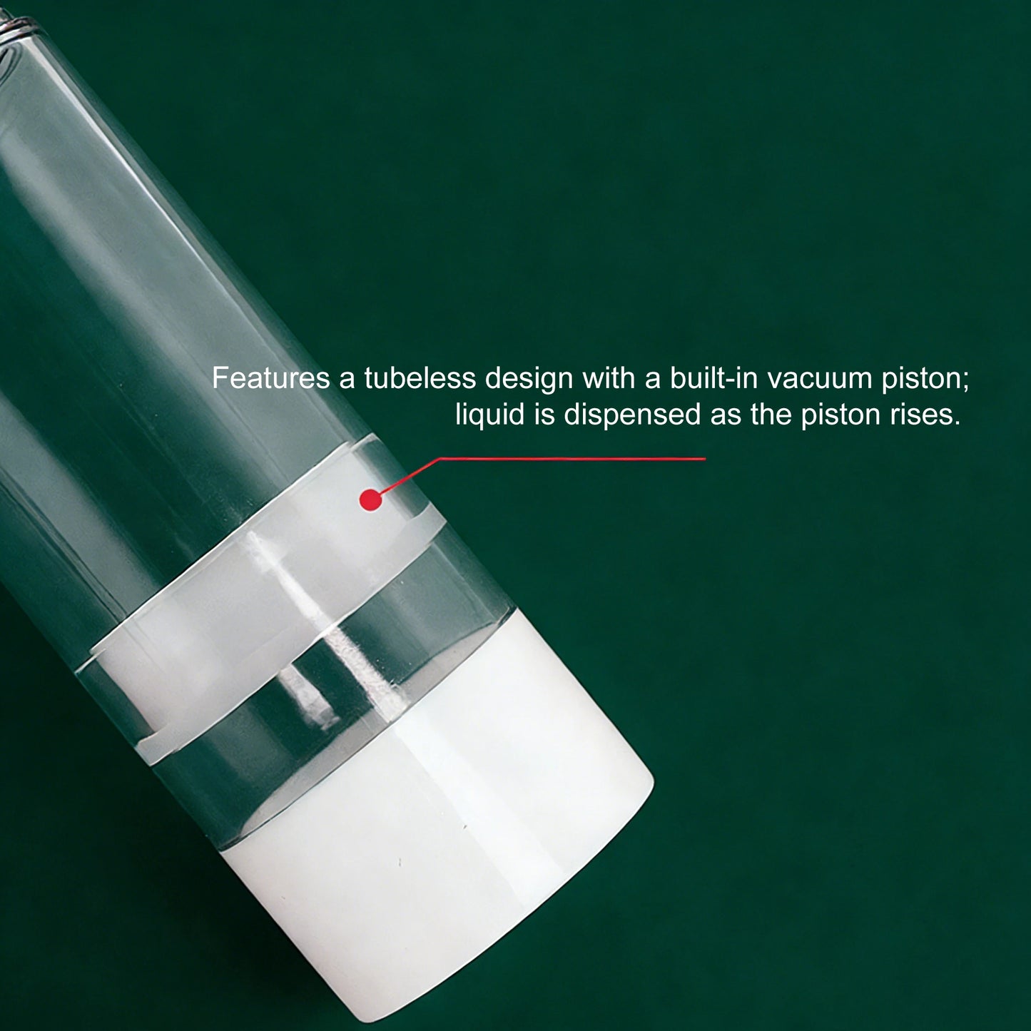 15/30/50/100ML Clear Airless Cosmetic Cream Pump Bottle Refillable Vacuum Dispenser Spray Lotion Bottle for Travel Makeup Contai