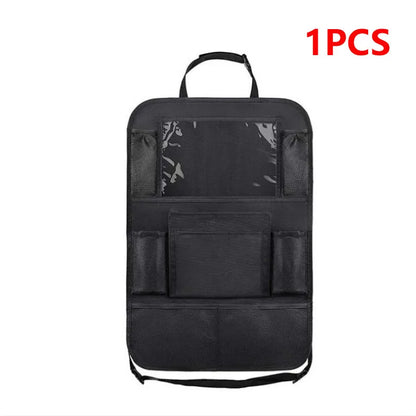 Car Backseat Organizer with Touch Screen Tablet Holder Auto Storage Pockets Cover Car Seat Back Protectors Car Accessories