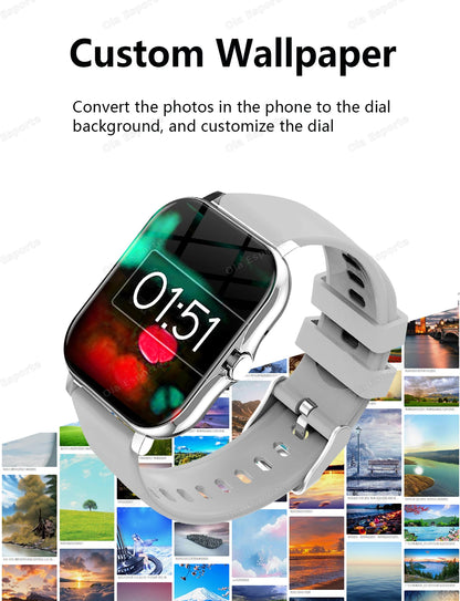 20226 New 1.83-inch Smartwatch Call Notifications Sleep Monitoring Activity Tracking Smart Watch Compatible with Android and iOS