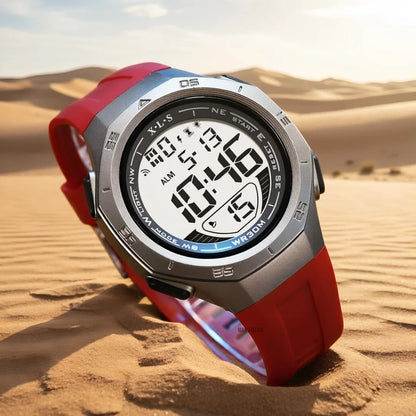 MAYZHISU Men's Sports Watch Waterproof LED Digital Wristwatches Stopwatch Alarm Clock Luminous Sport Watches for Man Teens