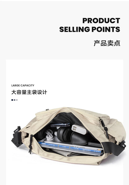 LEE Fashion Waterproof Large Crossbody Shoulder Bag Women Male Flip Laptop Messenger Bag Teenagers College Satchel School Bag