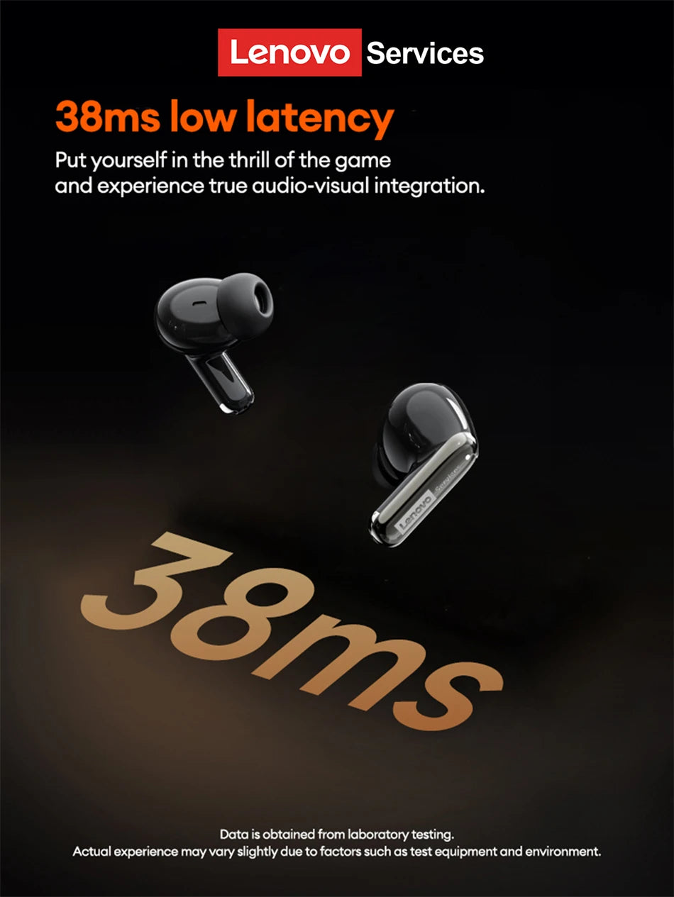 Lenovo 2026 AI Real Time Translation Wireless Earphones TWS Hi-Fi IMAX-level Sound Earphones Stereo ENC Noise Cancelling Earbuds
