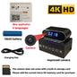 Improved 4KHD mini WiFi clock camera, supporting remote viewing, motion detection, infrared night vision, and home mini camera
