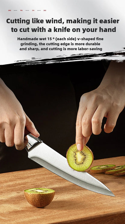 Stainless Steel Cow and Sheep Cutting Knife, Pig Specific Bone Cutting Knife, Pointed Knife, Meat Cutting Kitchen Knife.