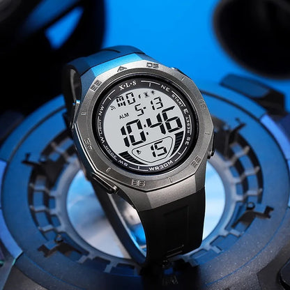 MAYZHISU Men's Sports Watch Waterproof LED Digital Wristwatches Stopwatch Alarm Clock Luminous Sport Watches for Man Teens