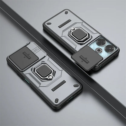 Armor Shockproof Case For Xiaomi Redmi 13 4G Redmi 13C 5G Protective Cover Ring Magnetic Holder Coque Fundas Capa