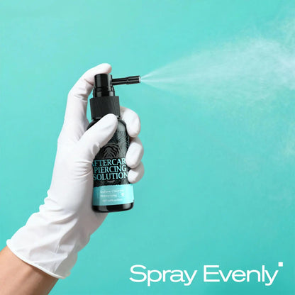 1pc After Care Piercing Solution 50ml Gentle Safe Mist Piercing Spray Aftercare For Adults Men Women Friends Daily Home Indoor