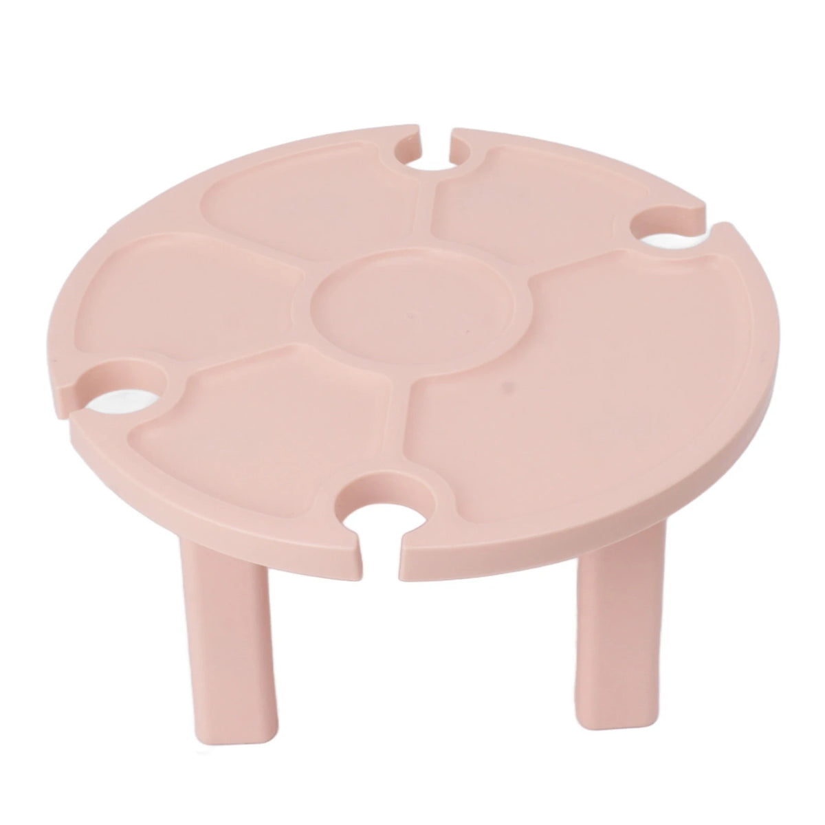 Portable Picnic Table Wine Glass Holder Outdoor Folding Table Convenient Plastic Folding Table for Outdoor Party