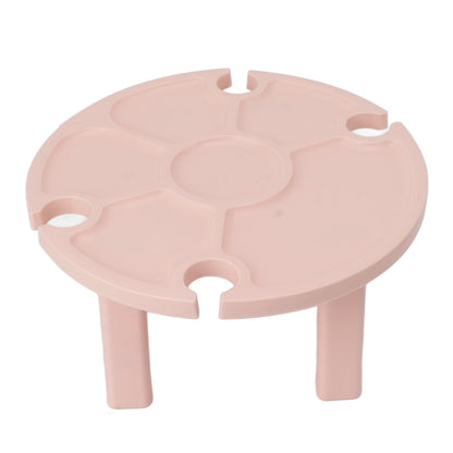 Portable Picnic Table Wine Glass Holder Outdoor Folding Table Convenient Plastic Folding Table for Outdoor Party