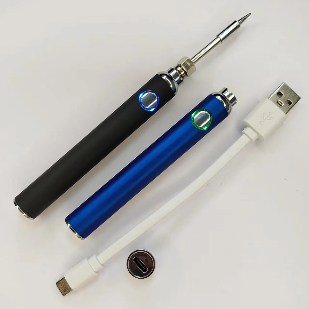 1-5pcs Type-c Bottom charging Tiny lectric Soldering Iron 650mAh Battery 510 Thread Connection Heat Pen Welding Solder Iron