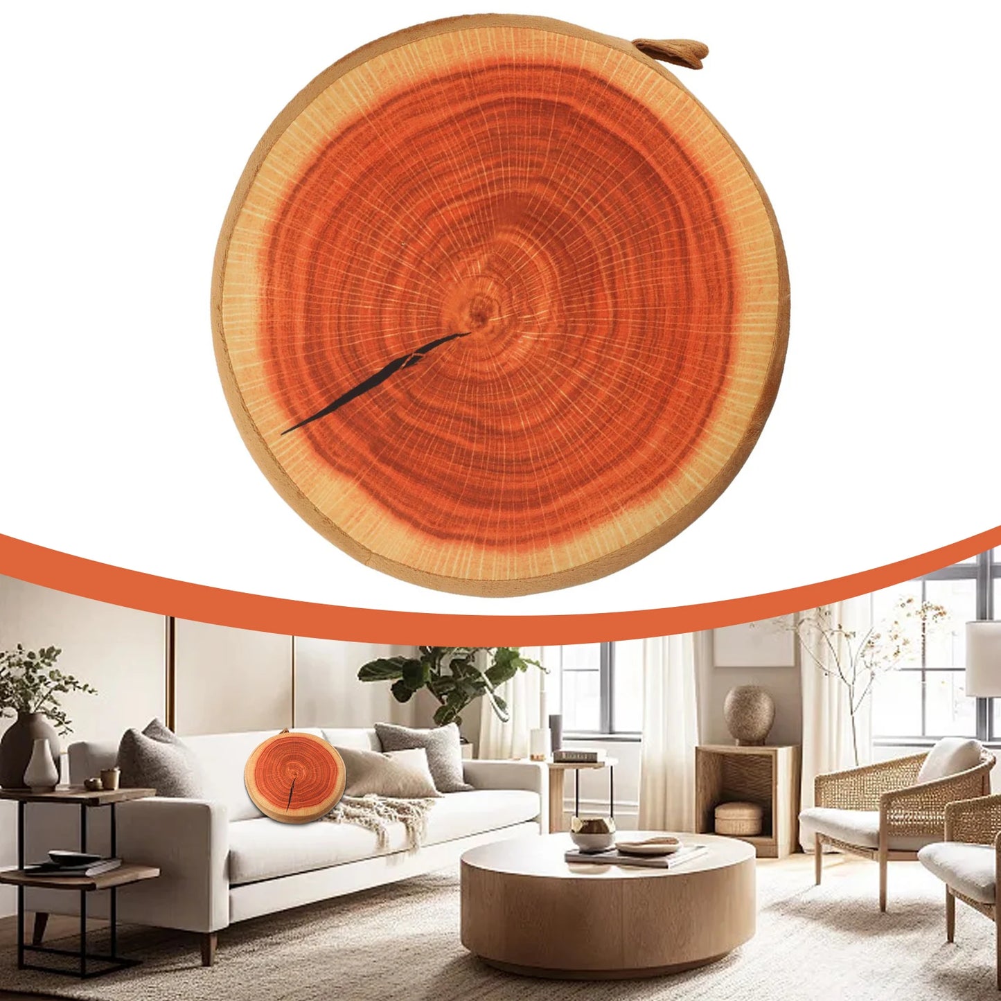 Cartoon Fruits Print Round Bar Chair Cushion Cover Anti-Slip Seat Cushion Slipcover Soft Stool Cushion Covers For Living Dining