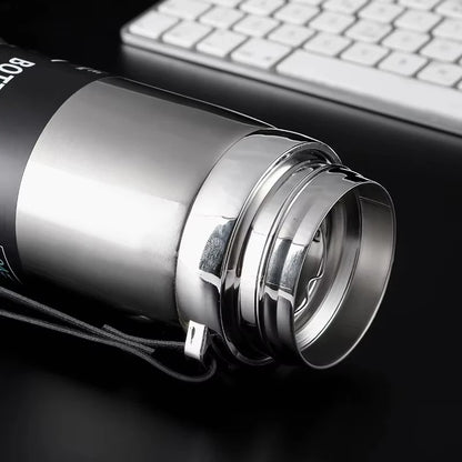 1L Stainless Steel Vacuum Flask Dual Use Hot Cold Drink Bottle Portable Thermal Container Perfect for Holding Water Tea Coffee