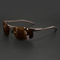 Classic Colorful Semi-Rimless Outdoor Polarized Sunglasses - Spring Hinge, UV400 for Driving, Fishing & Daily Use