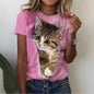 3d Kawaii Cat Printed T Shirt Women Clothing Funny Dog Animal Print Short Sleeve Tees Female Y2k Tops Girl Casual Fashion Tshirt