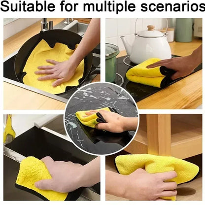 1-20PCS Microfiber Car Cleaning Towels Car Wash Drying Cloth Hemming Microfiber Towel Care Wash Cloth Car Detailing Accessories