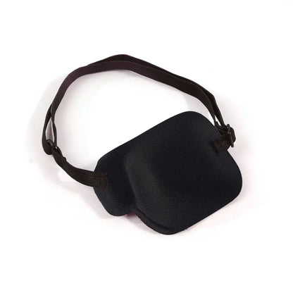 1PCS Black Single Eye Patch Adjustable 3D Foam Groove Eyeshades For Lazy Eyes Medical Use Concave Eye Patch