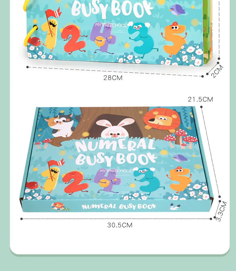 Montessori Baby Busy book My First Quiet Book Paste Early Learning Education Toy for Toddlers Matching Game Toys for Kids Gifts