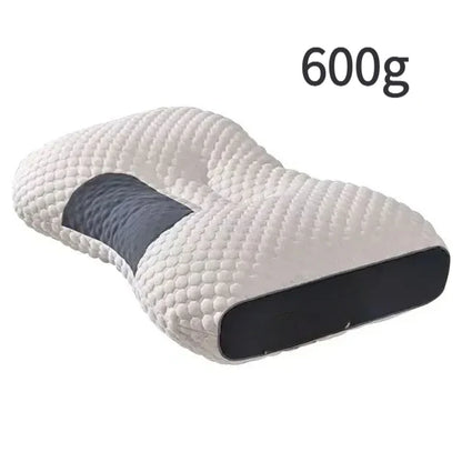 1PC Almohada Neck Pillow, Cervical Orthopedic Soybean Fiber Massage Pillow for Sleep, Neck Support Home SPA Pillow Skin-friendly